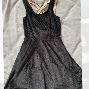 Black textured dress